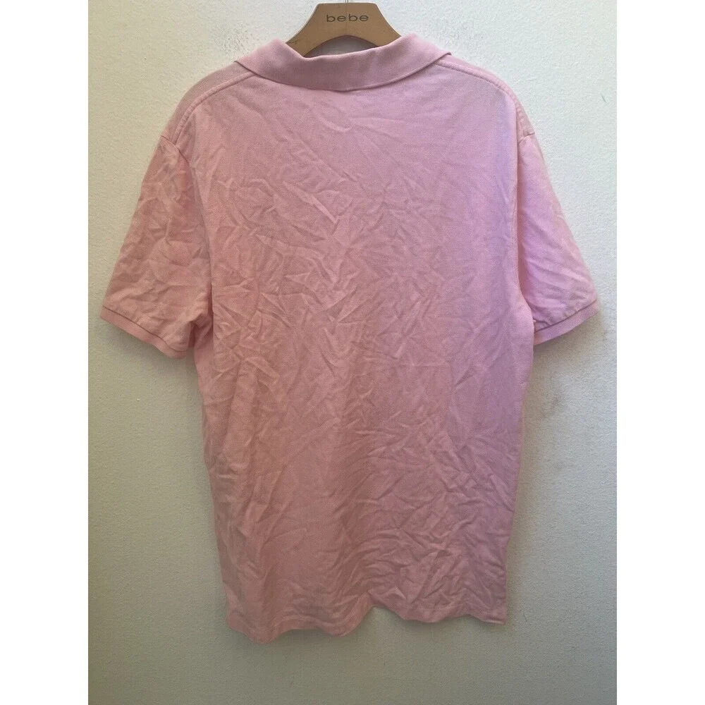 POLO RALPH LAUREN SOLID PINK POLO SHIRT SIZE LARGE (S1)